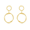 Boucles "Cercles Suspendus" ~ Argent / Or