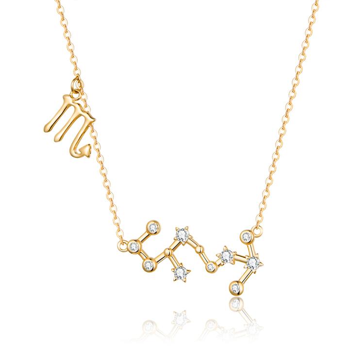 Collier "Constellations du Zodiaque" ~ Argent Sterling