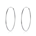 Boucles "Slim Hoops" ~ Argent Sterling
