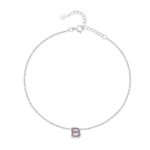 Bracelet de cheville "Initiale" ~ Argent – Image 2