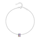 Bracelet de cheville "Initiale" ~ Argent – Image 5