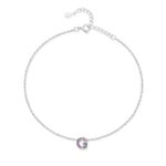 Bracelet de cheville "Initiale" ~ Argent – Image 7