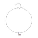 Bracelet de cheville "Initiale" ~ Argent – Image 11