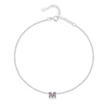 Bracelet de cheville "Initiale" ~ Argent – Image 12