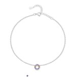Bracelet de cheville "Initiale" ~ Argent – Image 14