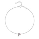 Bracelet de cheville "Initiale" ~ Argent – Image 15