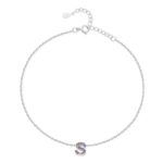 Bracelet de cheville "Initiale" ~ Argent – Image 17