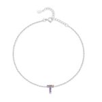 Bracelet de cheville "Initiale" ~ Argent – Image 18