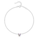 Bracelet de cheville "Initiale" ~ Argent – Image 19