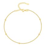 Bracelet de cheville "Petites Boules" ~ Argent / Or – Image 2