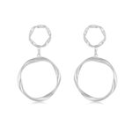 Boucles "Cercles Suspendus" ~ Argent / Or – Image 2