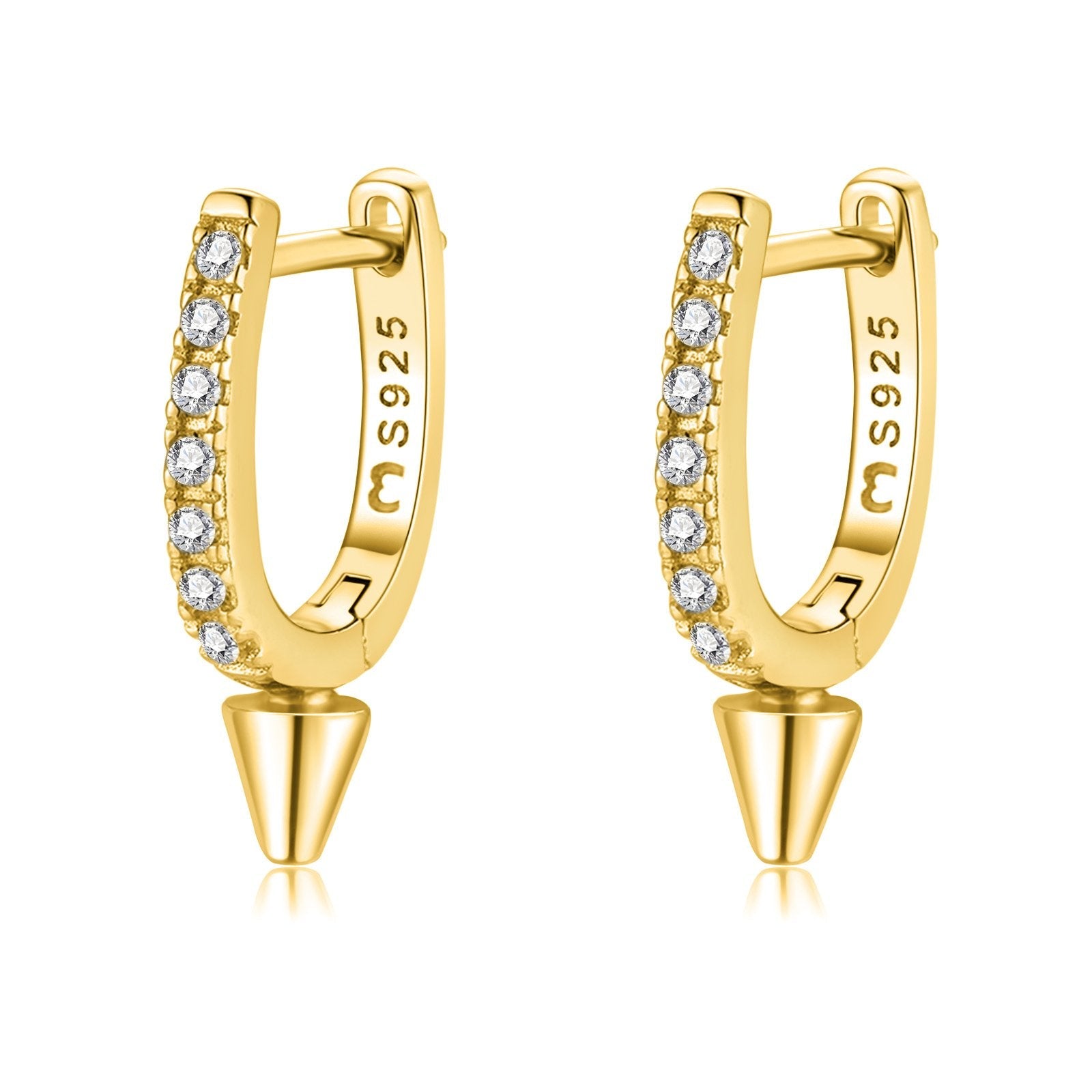 E945S Boucles "Kono" ~ Argent Sterling – Image 1