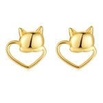 Boucles "Chat Amoureux" ~ Argent Sterling – Image 2