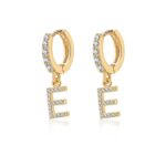 Boucles "Initiale Hoops" ~ Argent Sterling – Image 5