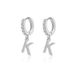 Boucles "Initiale Hoops" ~ Argent Sterling – Image 32