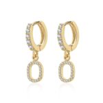 Boucles "Initiale Hoops" ~ Argent Sterling – Image 15