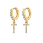 Boucles "Initiale Hoops" ~ Argent Sterling – Image 19
