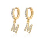 Boucles "Initiale Hoops" ~ Argent Sterling – Image 13
