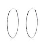 Boucles "Slim Hoops" ~ Argent Sterling