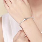 Bracelet semi-rigide BASE perles "Amour" ~ Argent Sterling – Image 2