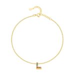 Bracelet de cheville "Initiale" ~ Or – Image 9