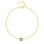 Bracelet de cheville "Initiale" ~ Or – Image 4