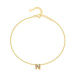 Bracelet de cheville "Initiale" ~ Or – Image 11