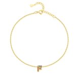 Bracelet de cheville "Initiale" ~ Or – Image 6