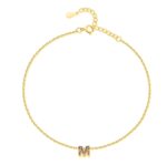 Bracelet de cheville "Initiale" ~ Or – Image 10