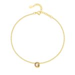 Bracelet de cheville "Initiale" ~ Or – Image 7