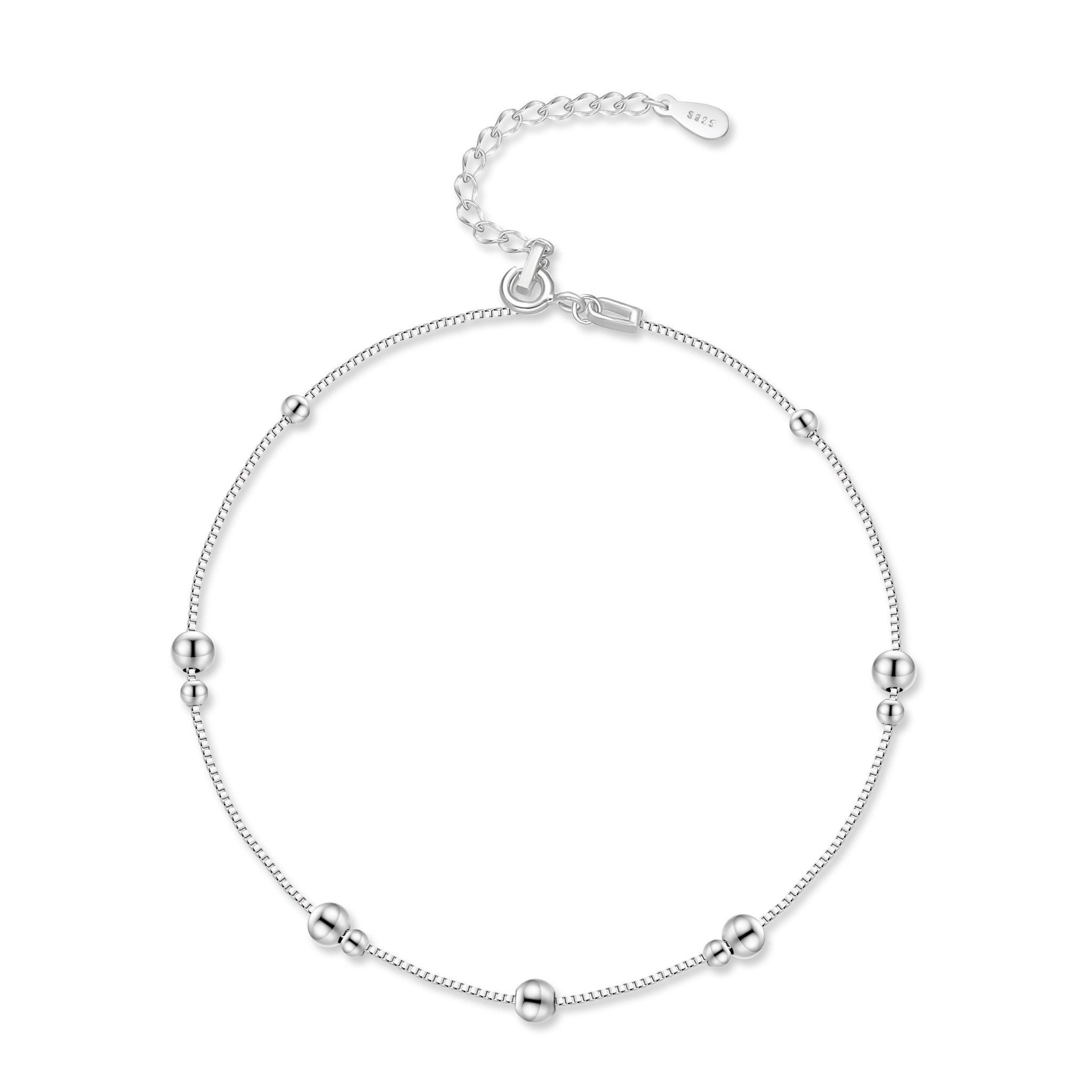 tobillera-khali-plata-de-1a-ley-944225 Bracelet de cheville "Khali" ~ Argent Sterling – Image 1