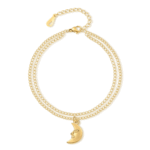 Bracelet de cheville "Lune" ~ Argent/Or – Image 2